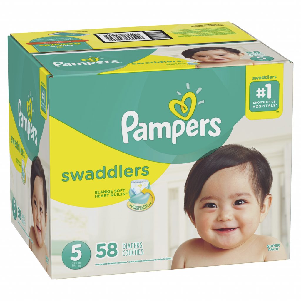 Pampers Swaddlers Diapers, Size 5, 57 Count