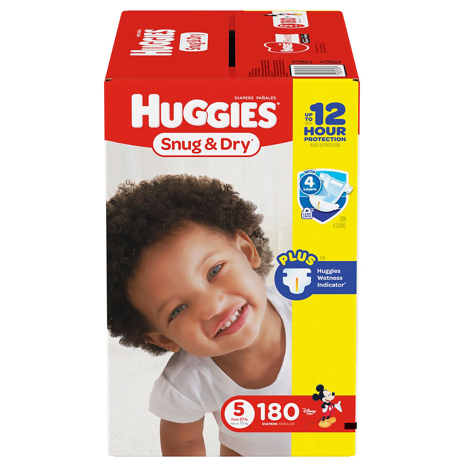 Huggies Snug and Dry Diapers, Size 5, 180 Count