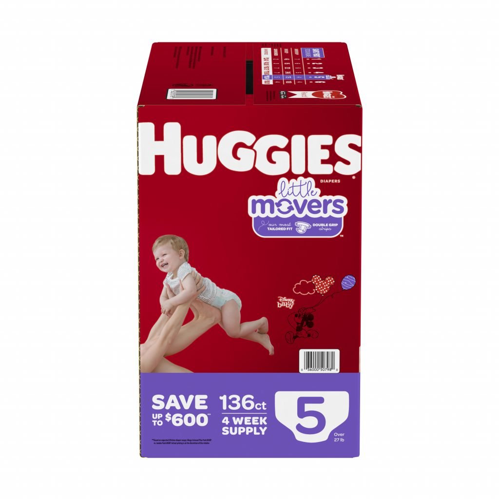 Huggies Little Movers Diapers, Size 5, 136 Count From Walmart