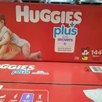 Huggies Little Movers Plus diapers, size 5, 144 count from Amazon