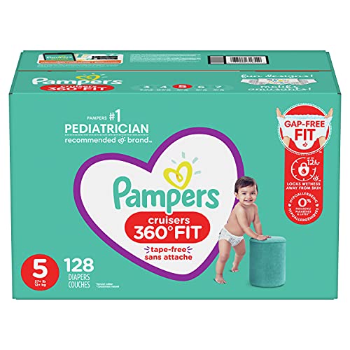 Pampers Cruisers 360 Fit Diapers, Size 5, 128 Count - Diaperprice.com
