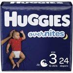 Huggies Overnites diapers, size 3, 24 count from Amazon