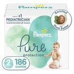 Pampers Pure diapers, size 2, 186 count from Amazon