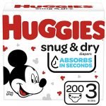Huggies Snug and Dry diapers, size 3, 200 count from Amazon