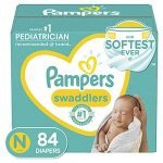 Pampers Swaddlers diapers, size N, 84 count from Amazon