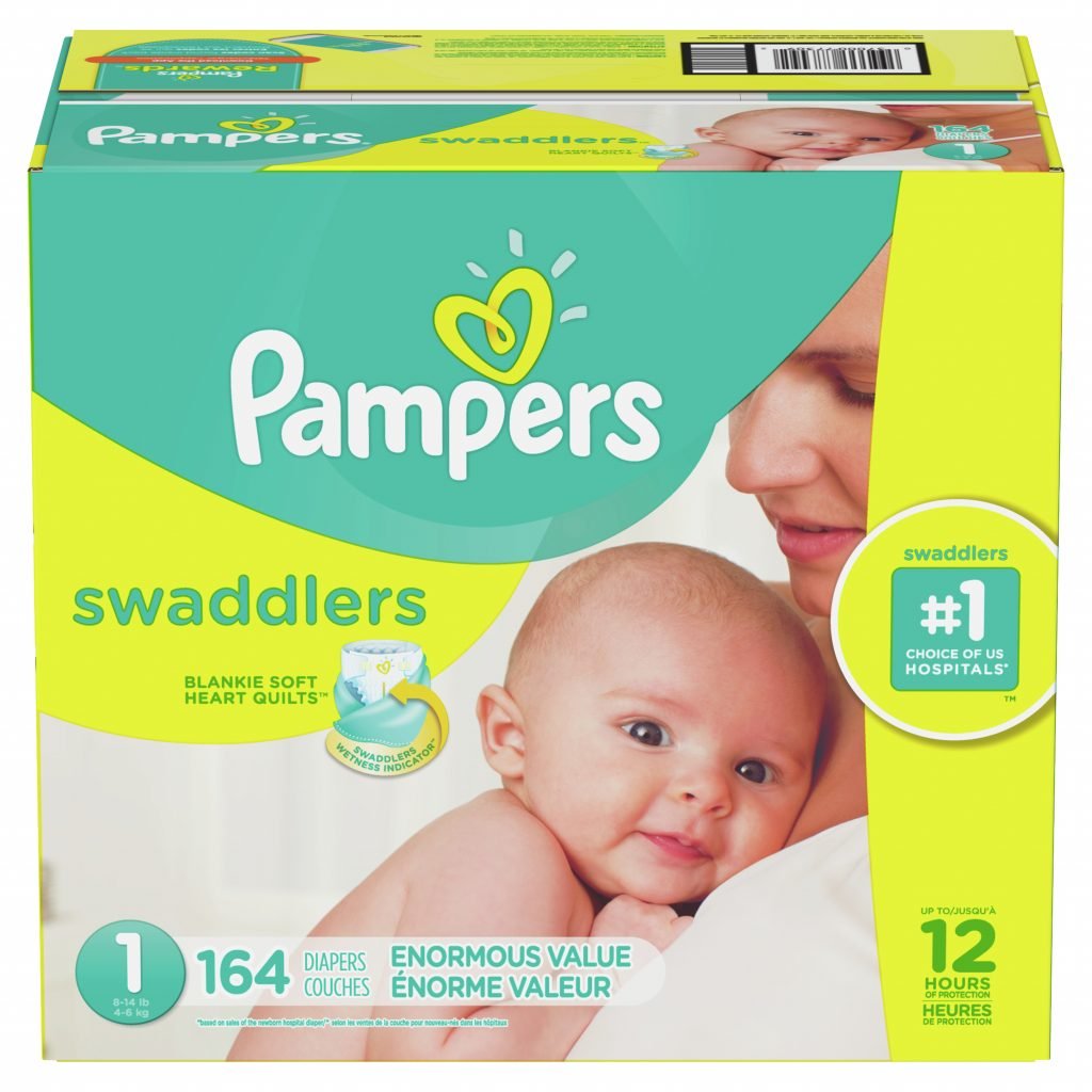 Pampers Swaddlers Diapers, Size N, 164 Count - Diaperprice.com