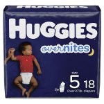Huggies Overnites diapers, size 5, 18 count from Walgreens